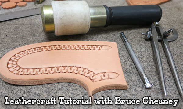 How to Stamp Leather Patterns Leathercraft Tutorial #leathercraft 