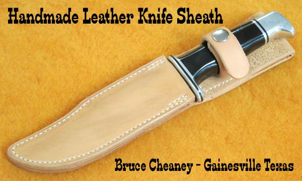 Leather Knife Sheath by Bruce Cheaney