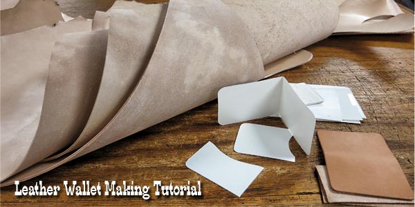 Leather wallet making tutorial