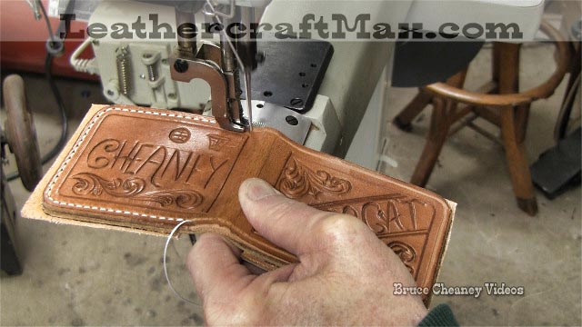 sewing leather wallet